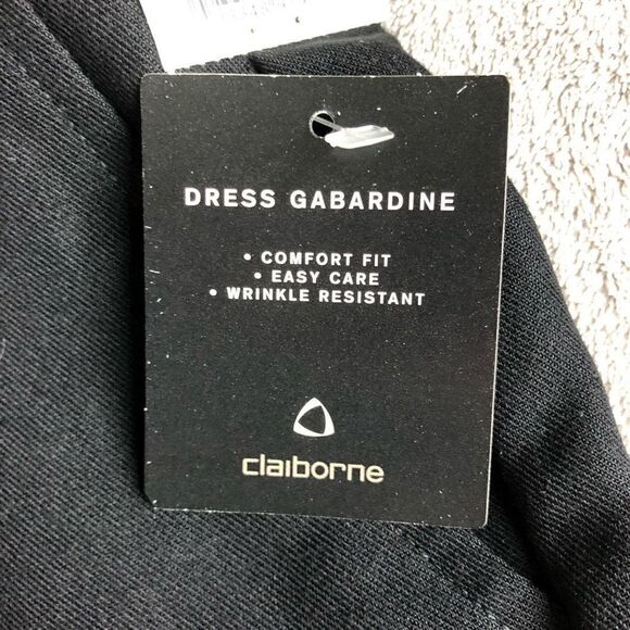 Claiborne Boys Gabardine Pleated Black Dress Pants - Picture 5 of 11